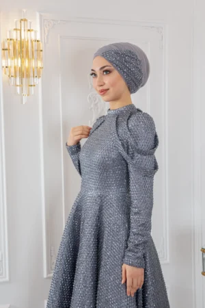 Müleyke Abiye - Gri